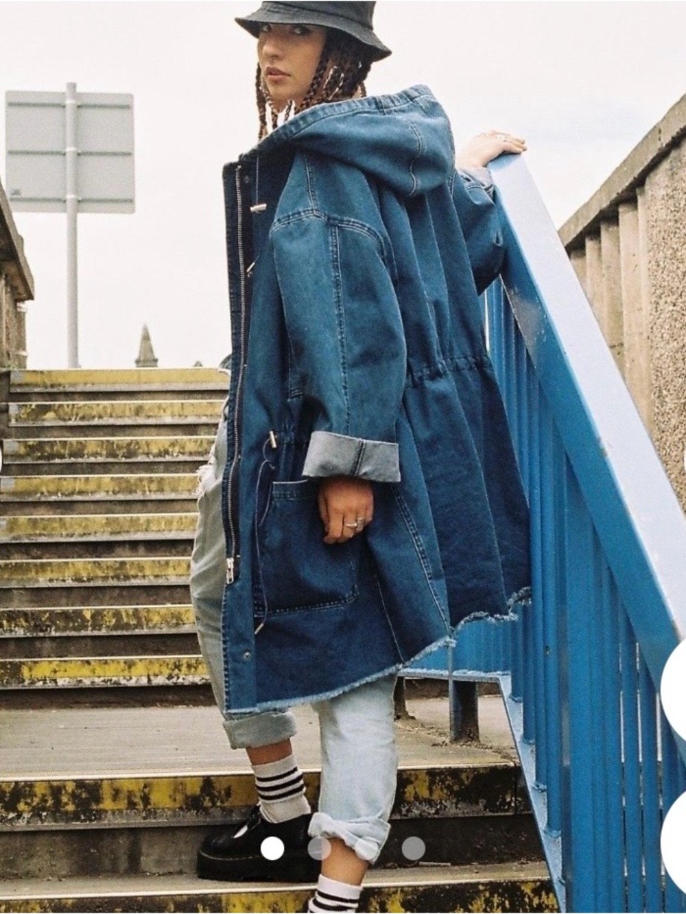 Marques/Almeida x Topshop oversized baggy denim jacket. Size M but really big!